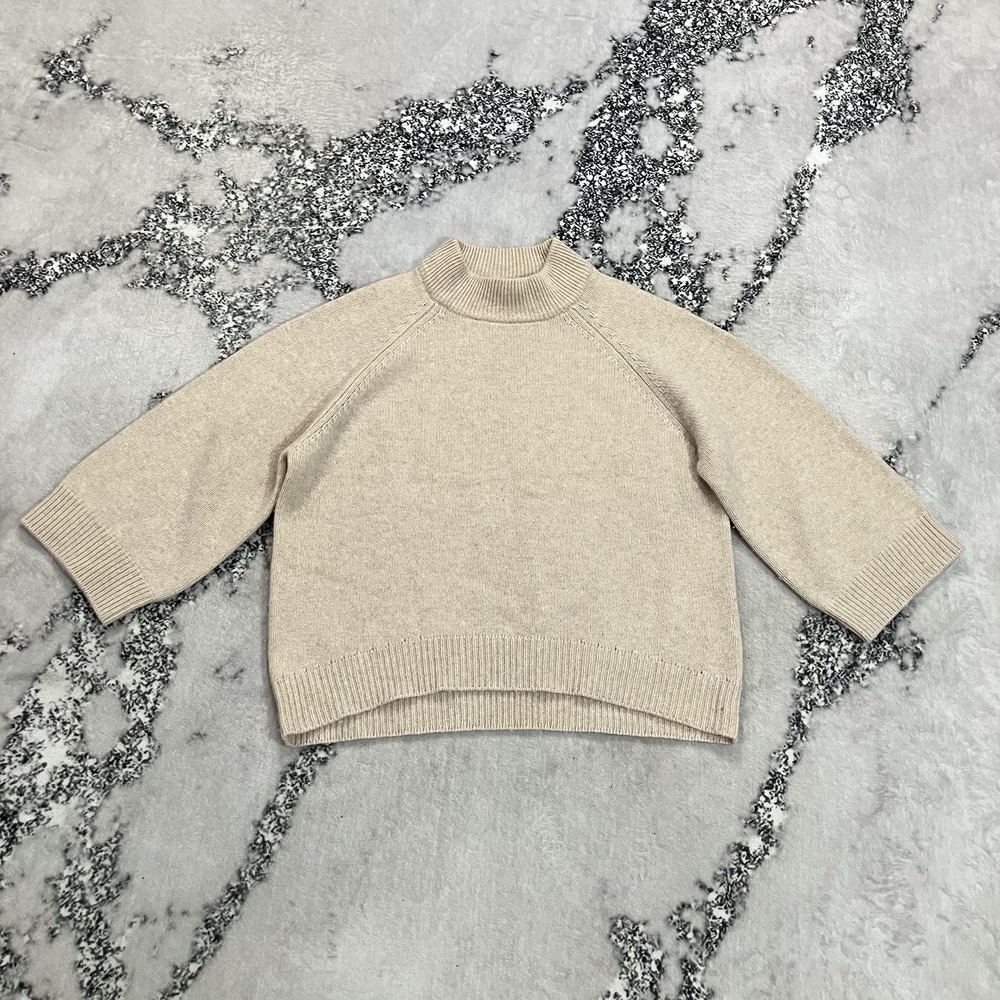 Hôtel Particulier Cashmere Wool Mock Neck Sweater Italy Women's Size Small